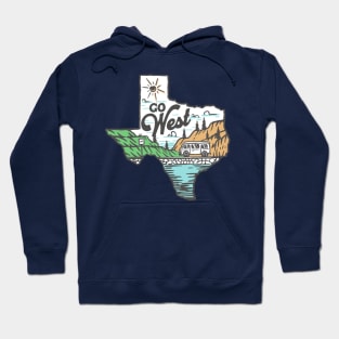 Van Life Go West Texas Hoodie